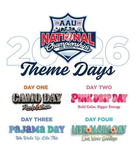 AAU Nationals theme-day reference.