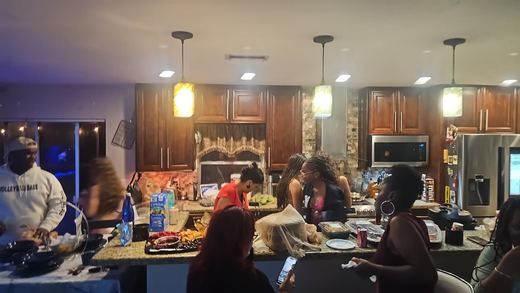 Team-family gathering before Nationals.